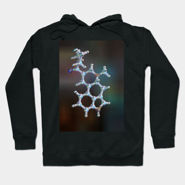 LSD drug molecule, illustration (C029/4527) Hoodie by SciencePhoto